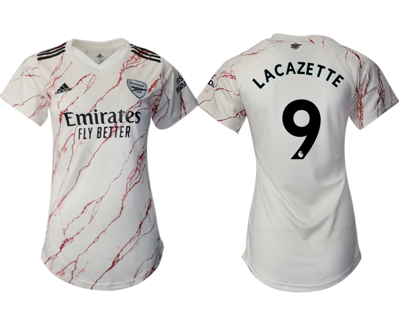 2021 Men Arsenal away aaa version womens #9 soccer jerseys->arsenal jersey->Soccer Club Jersey